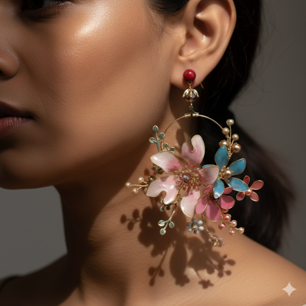 Beaded double necklace